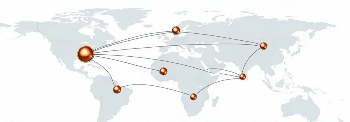 Map of Eastman Chemical Kingsport campus and global materials network